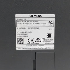 Siemens Sinamics V90 6Sl3210-5Fe11-5Ua0 Servo Drive