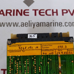 Liebherr 9268 191 14 pcb card