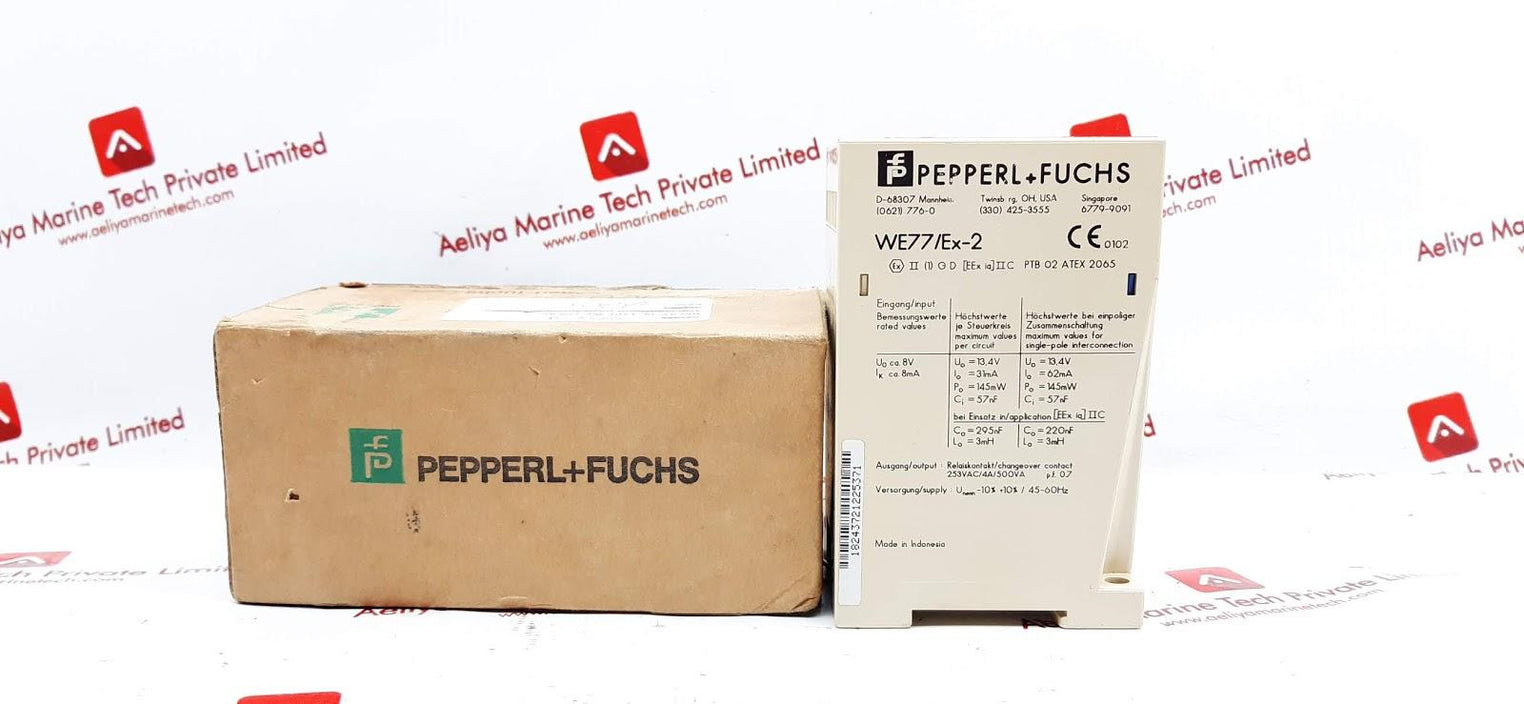 PEPPERL+FUCHS WE77/EX-2 230VAC CONTROL CIRCUIT RELAY 01543