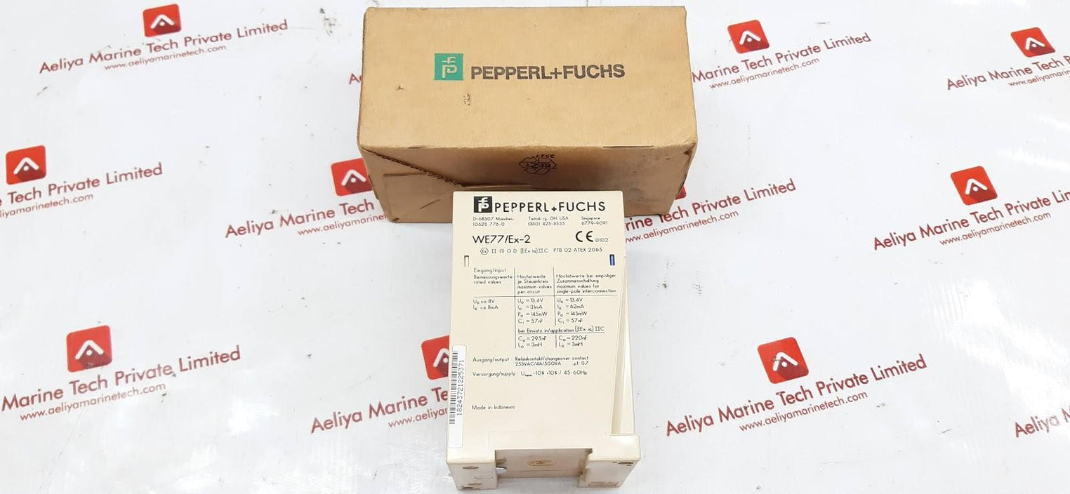 PEPPERL+FUCHS WE77/EX-2 230VAC CONTROL CIRCUIT RELAY 01543