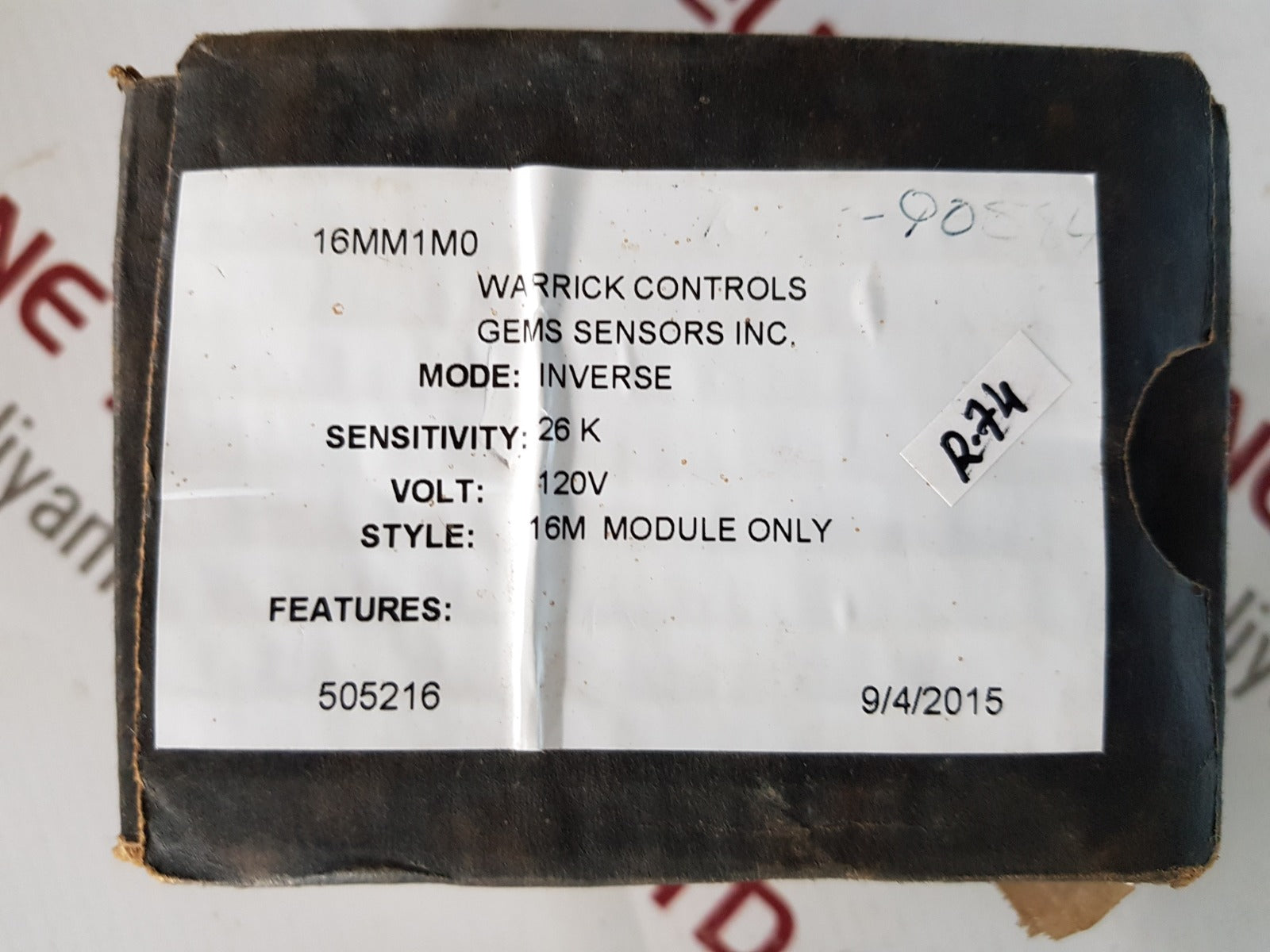 Warrick controls 16mm1m0 high sensitivity control relay 120 vac