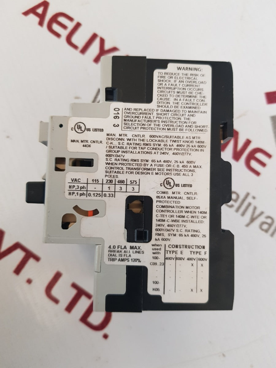 Allen-bradley 140m-c2e-b40 circuit breaker ser C