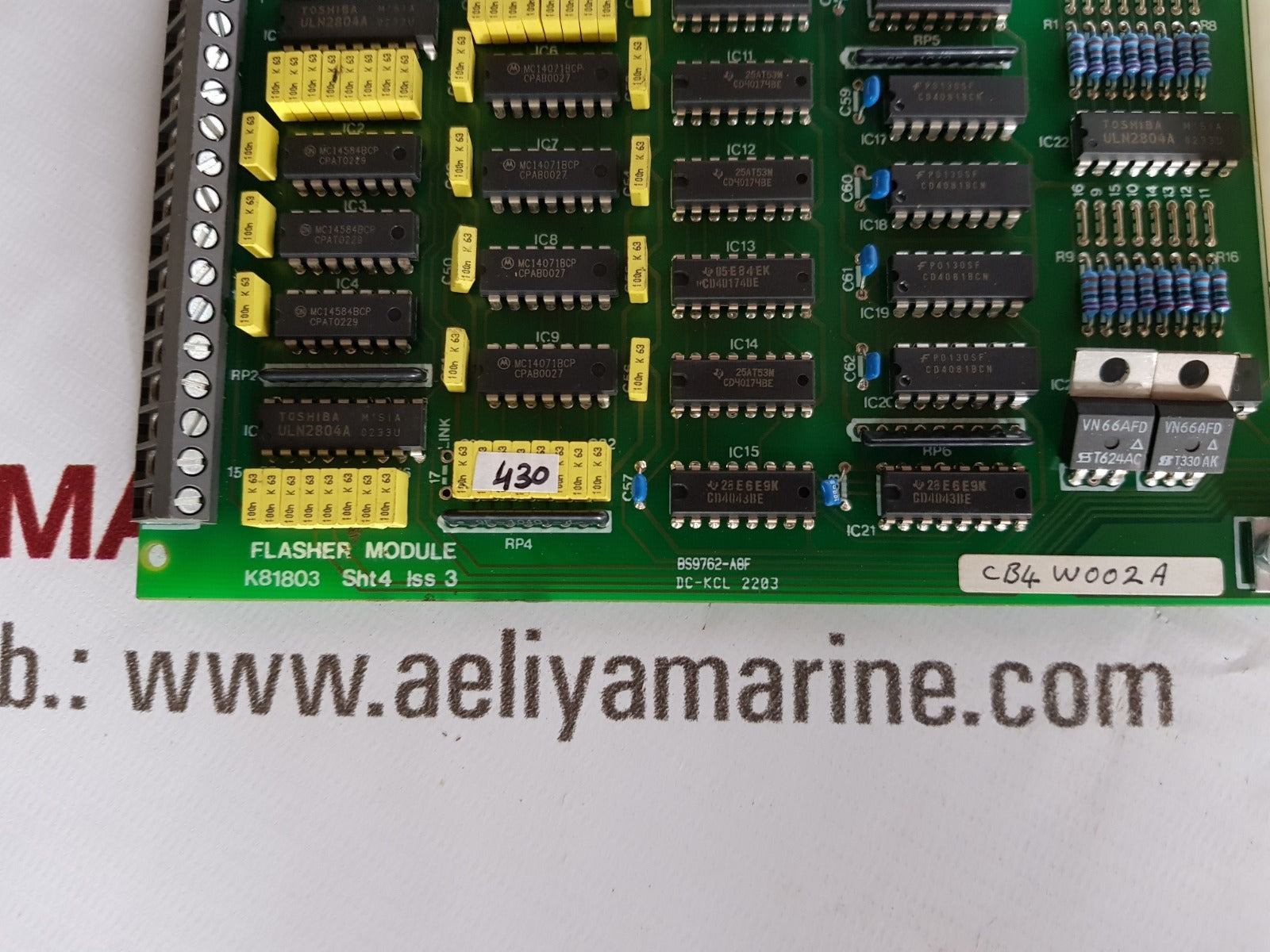 Flasher module k81803 sht4 iss3