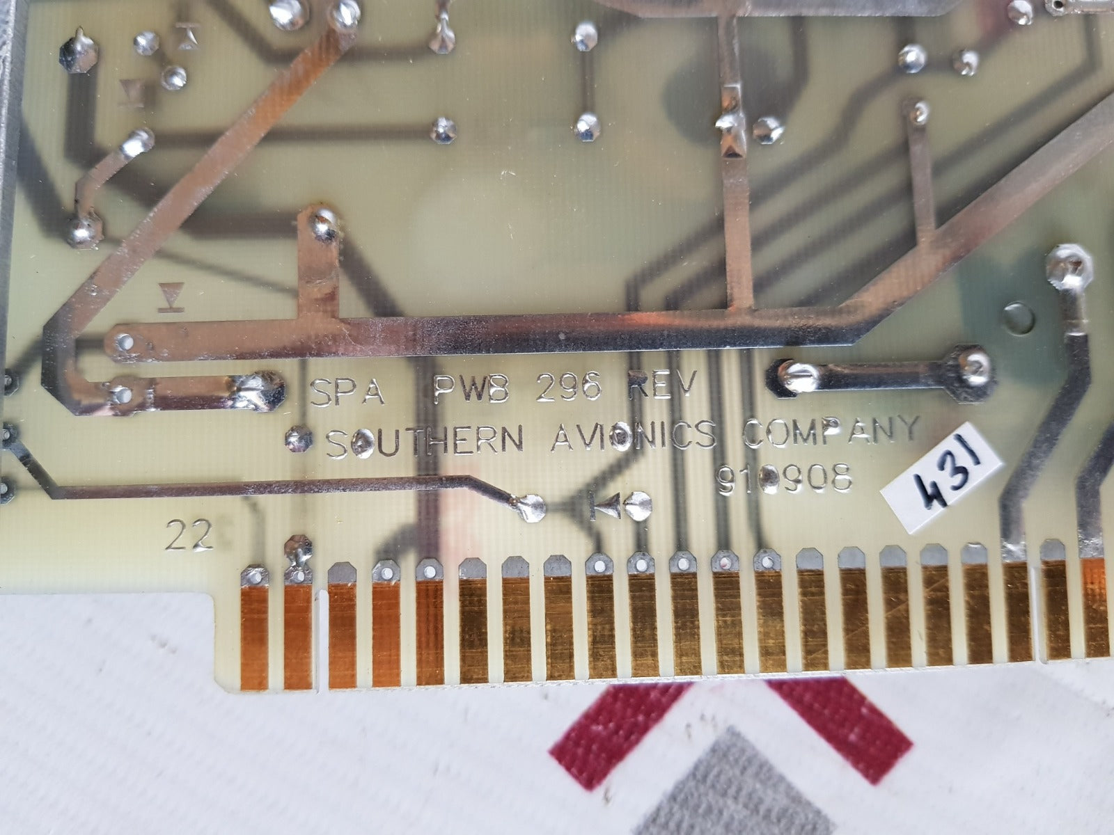 Southern avionics spa pwb 296 pcb card