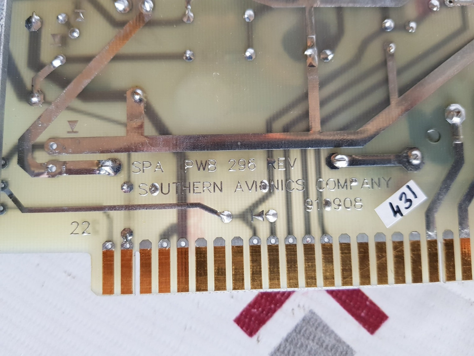 Southern avionics spa pwb 296 pcb card