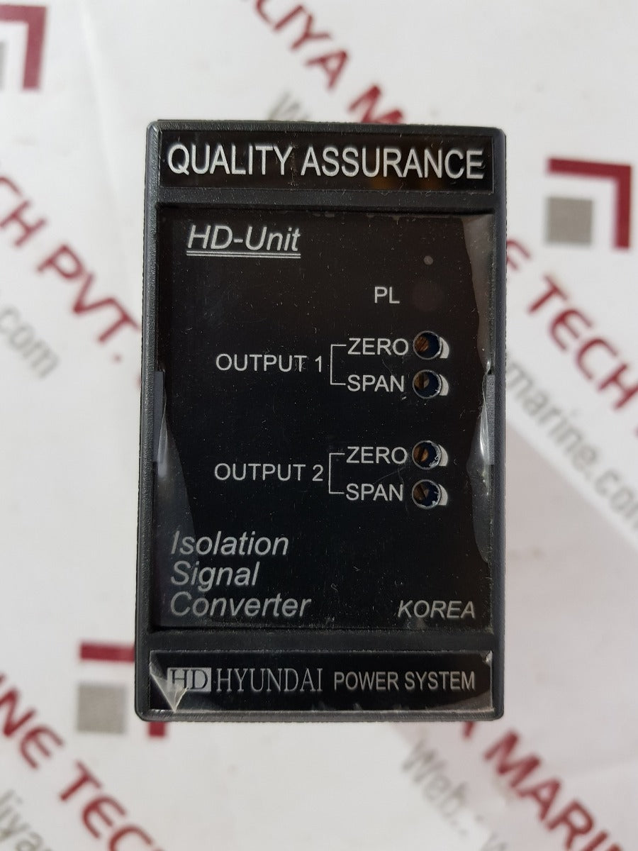 Hyundai hd-unit hd-iso isolation signal converter dc24v