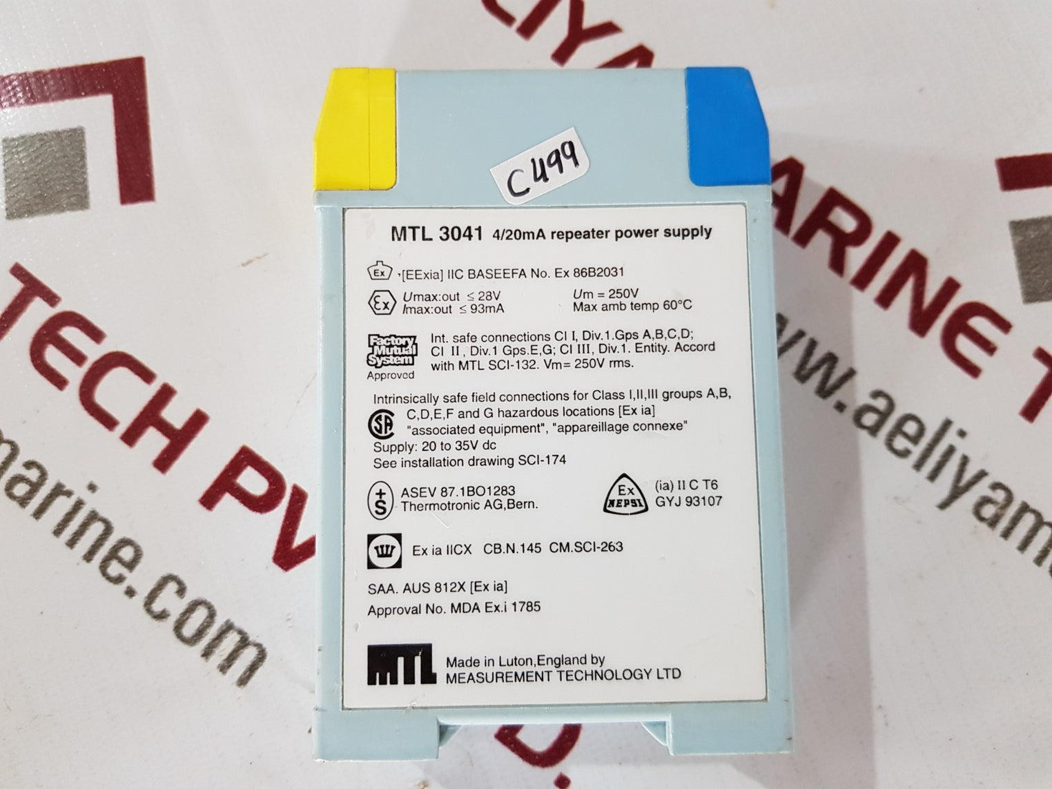 Mtl 3000 series repeater power supply mtl 3041 4/20ma