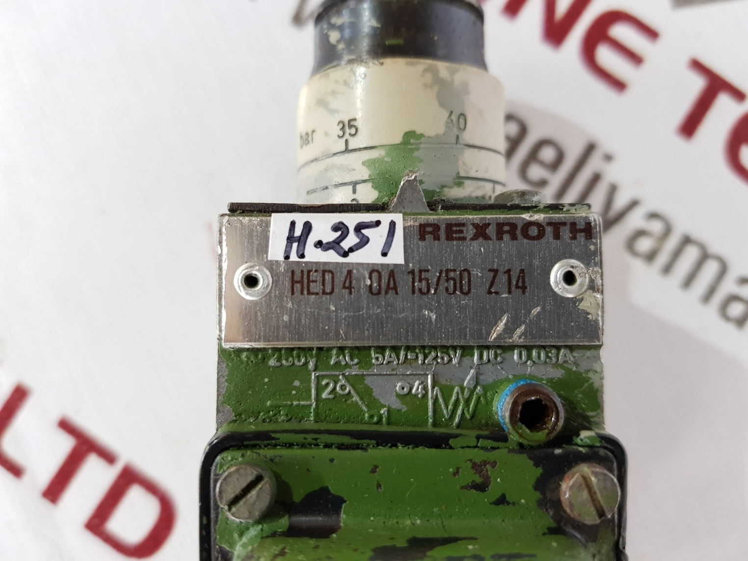 Rexroth hed 4 oa 15/50 z14 pressure switch 250v ac 5a/-125v dc 0.03a