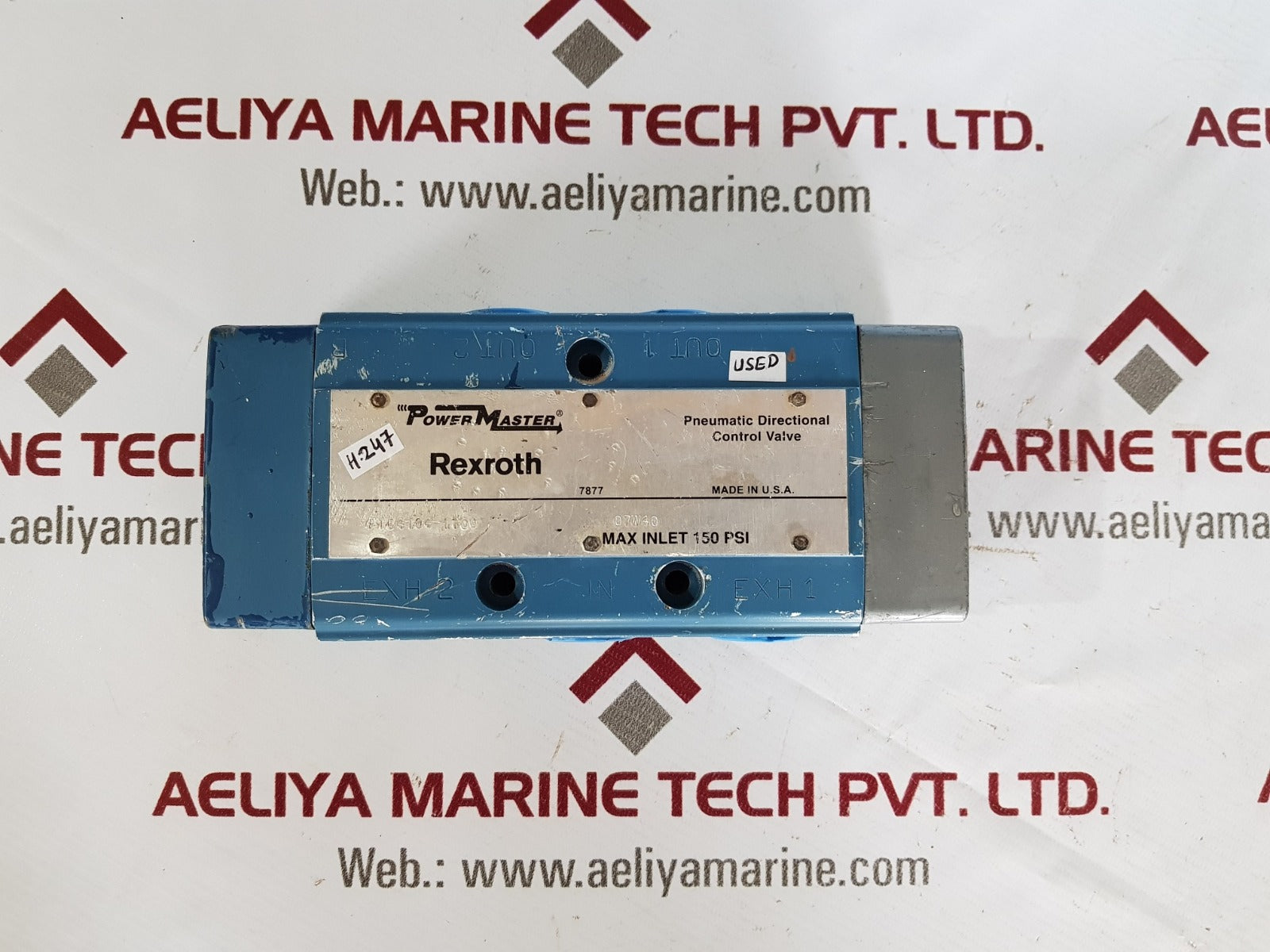 Rexroth power master pt64104-1700 pneumatic directional control valve