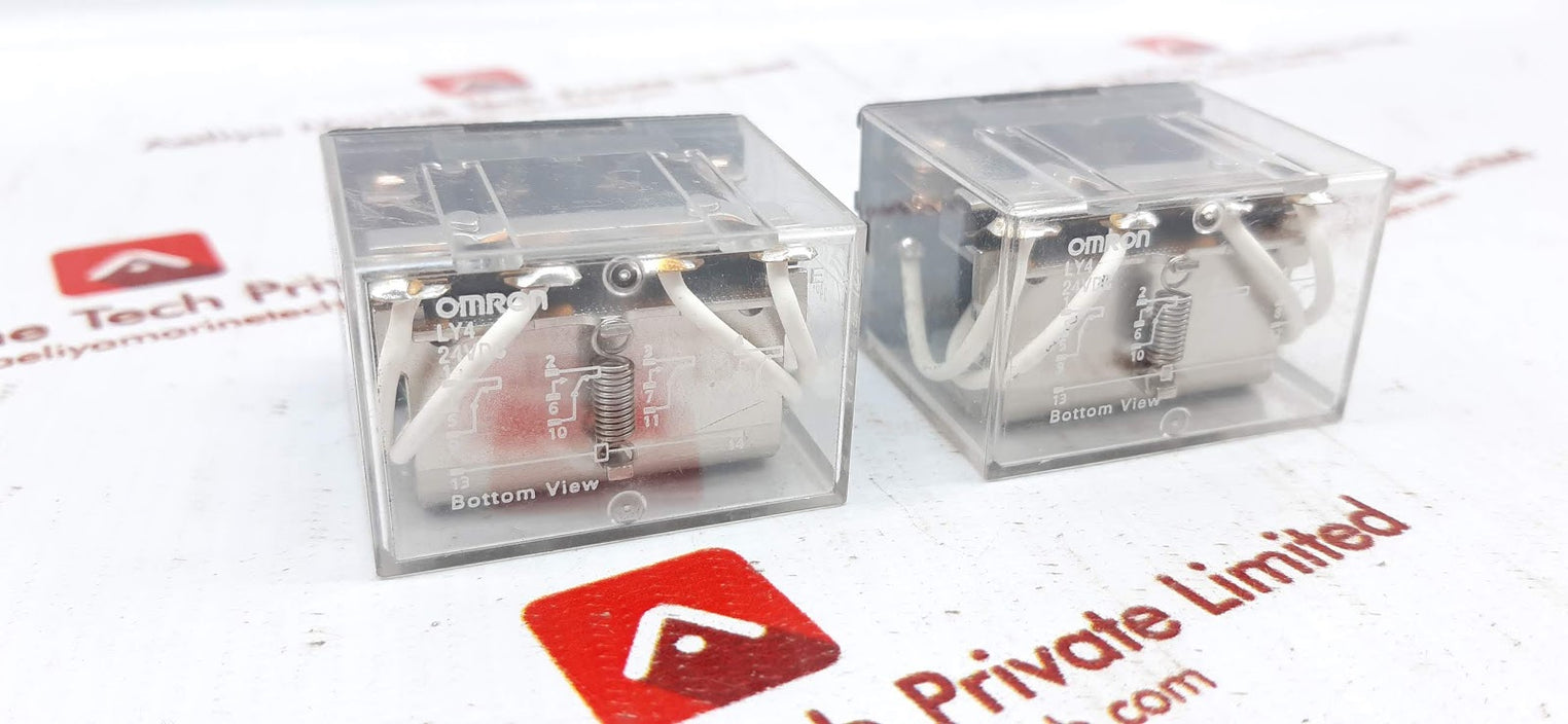 OMRON LY4 RELAY 10A 24VDC BOTTOM VIEW