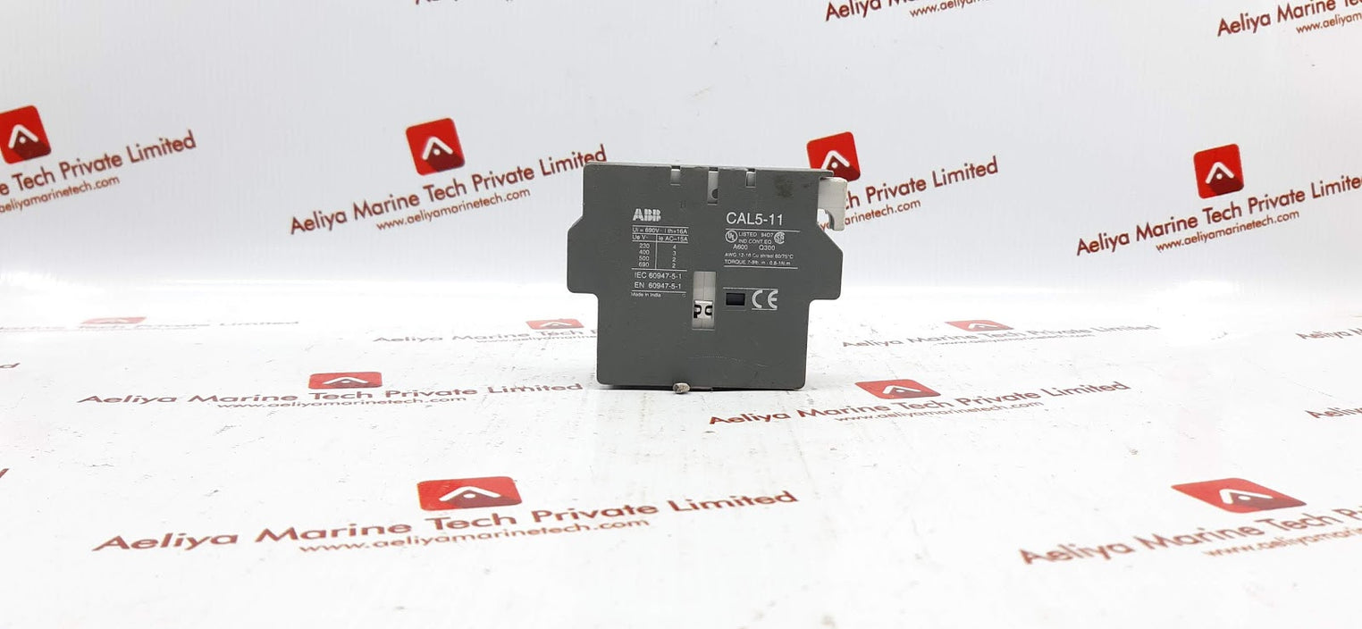 Lot Of 5X Abb Cal5-11 Auxilary Contact Block 