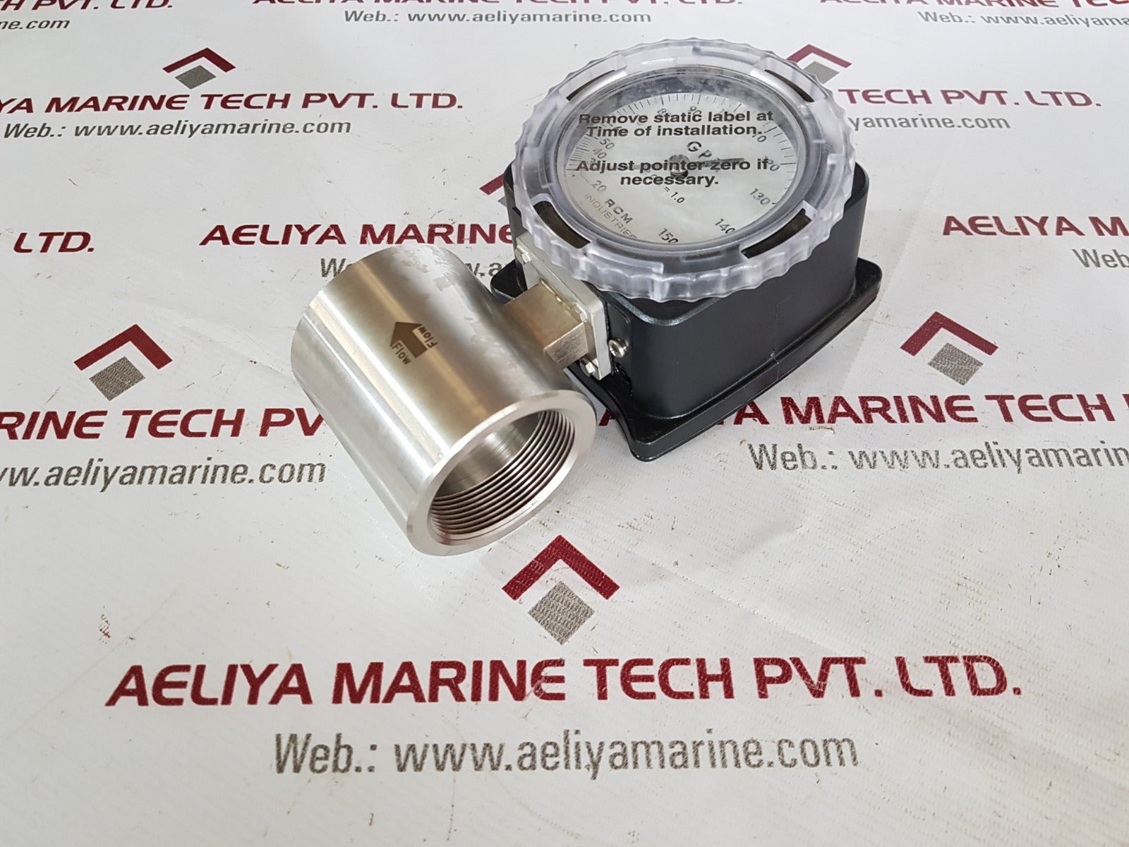 Rcm 2-73-l-150-d flow meter gauge