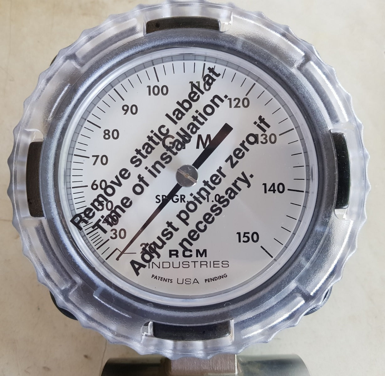 Rcm 2-73-l-150-d flow meter gauge