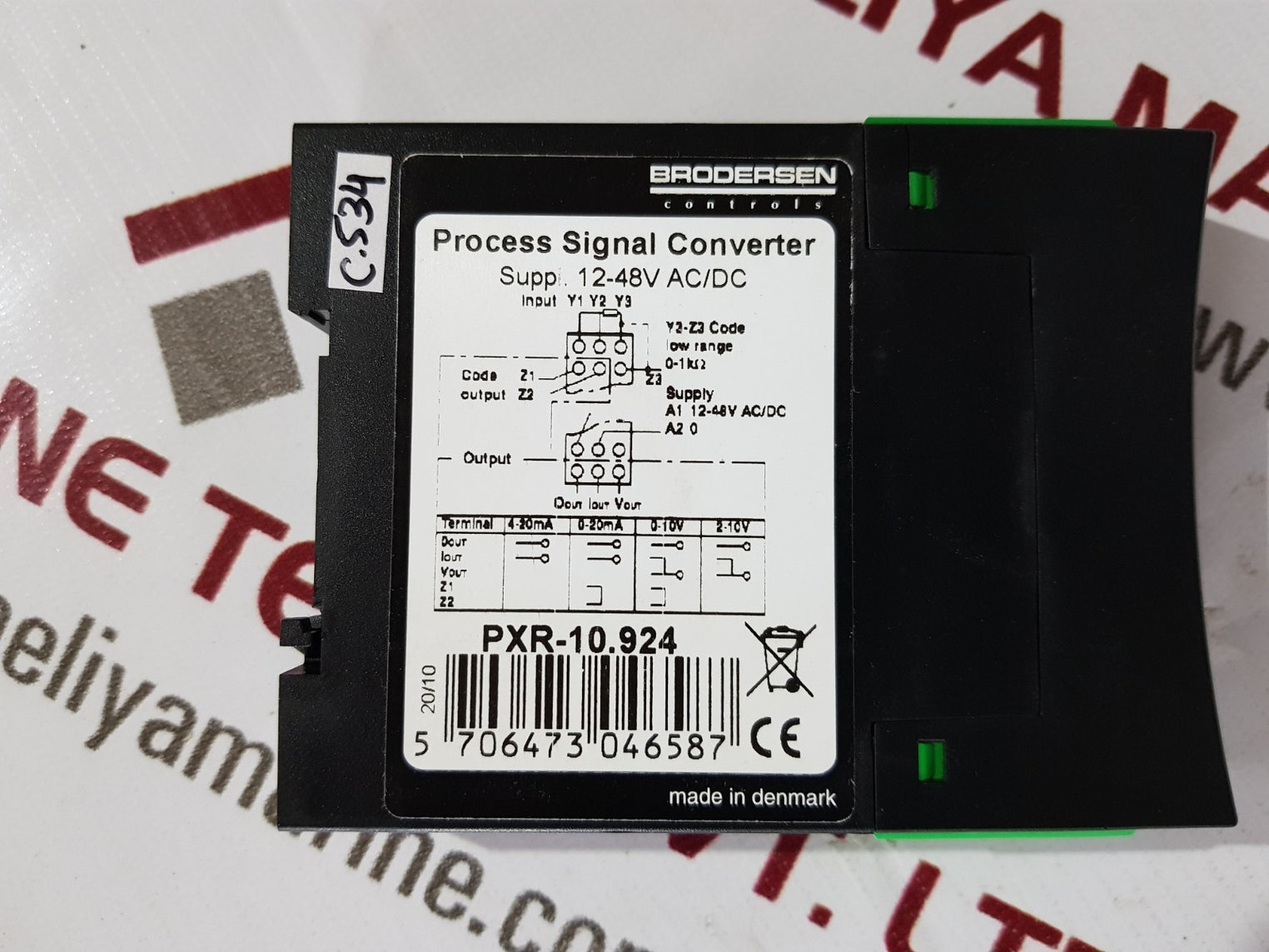 Brodersen pxr-10.924 process signal converter