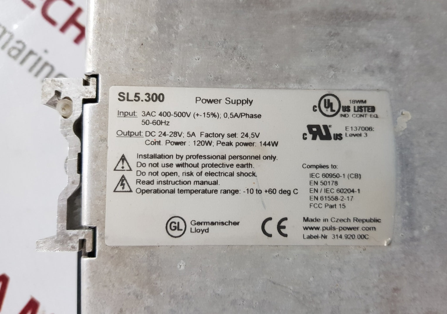 Puls sl5.300 power supply