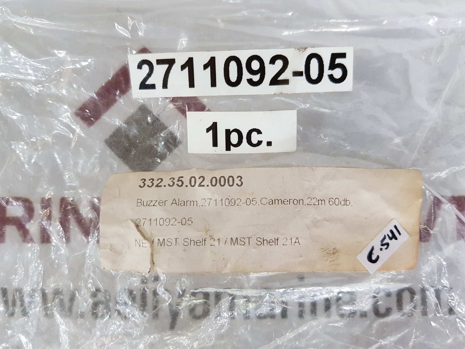 Korea auto controls buzzer 2711092-05