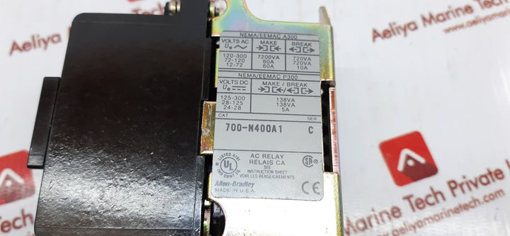 Allen-bradley 700-n400a1 ac relay