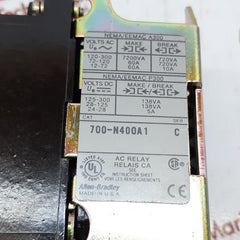 Allen-bradley 700-n400a1 ac relay