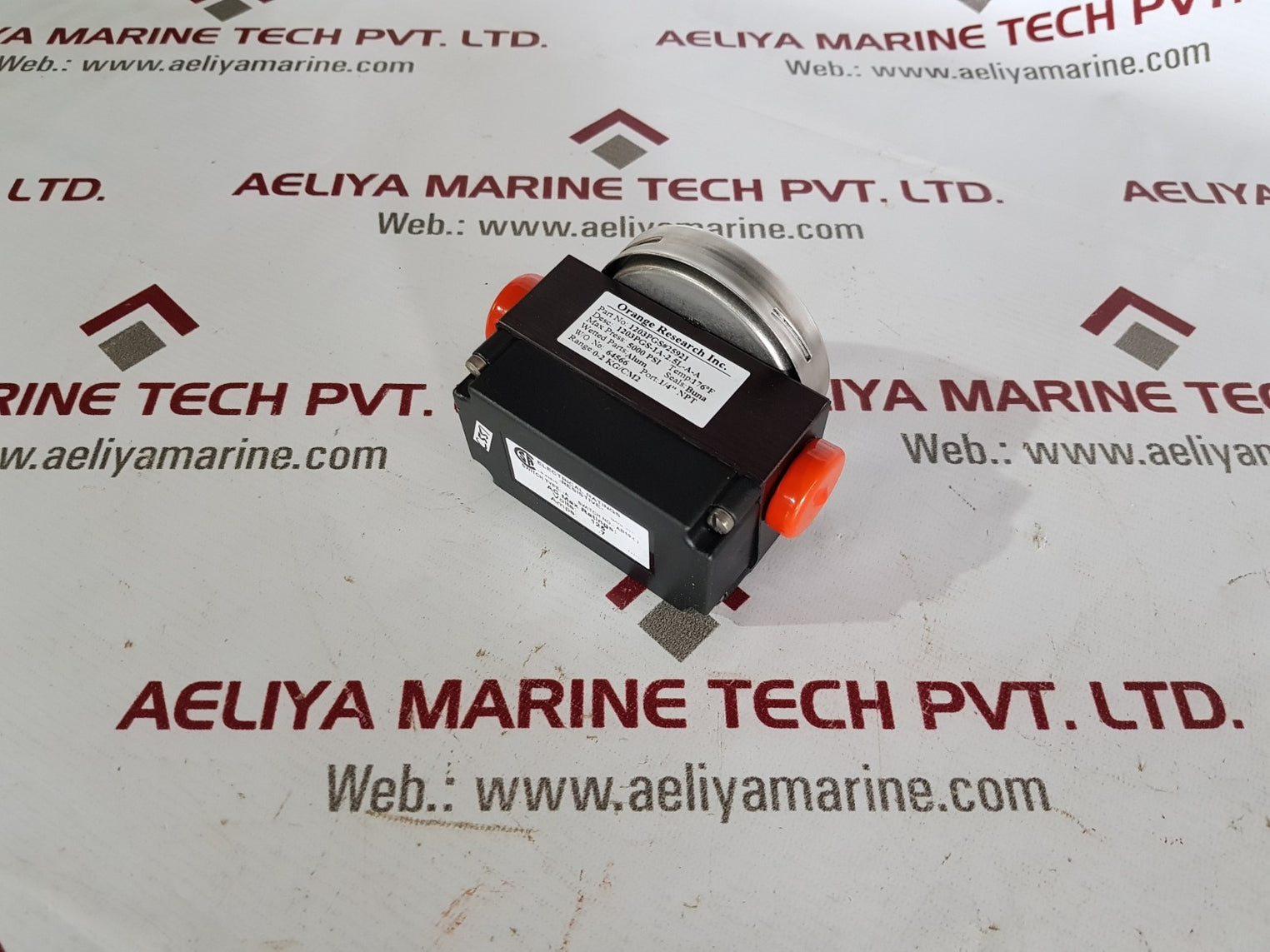 Orange research 1203pgs#25921 pressure gauge