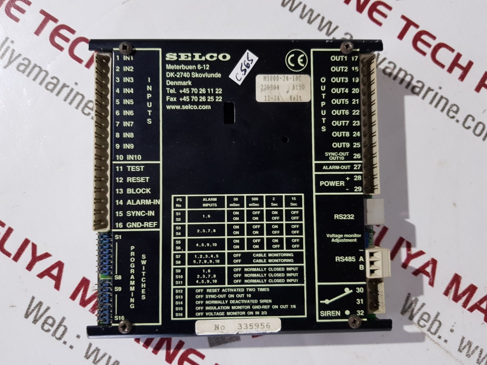 Selco m1000-24-10c alarm annunciator