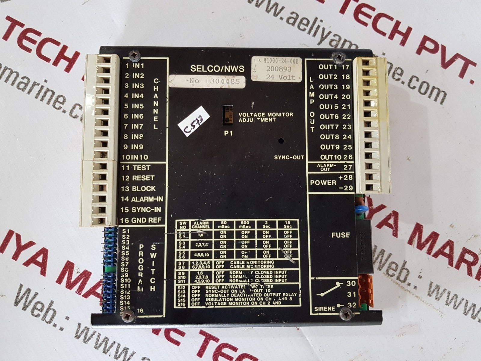 Selco m1000-24-00b alarm annunciator 24volt