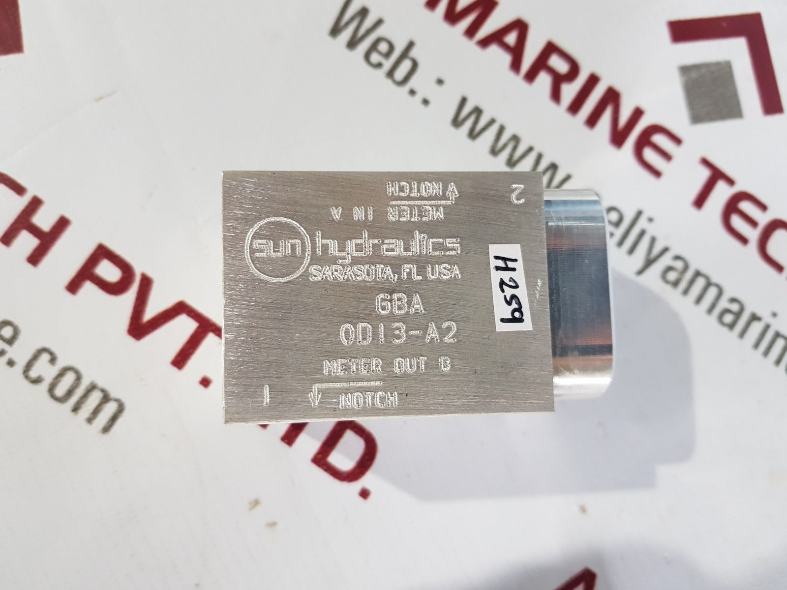 Sun hydraulics gba 0d13-a2 valve