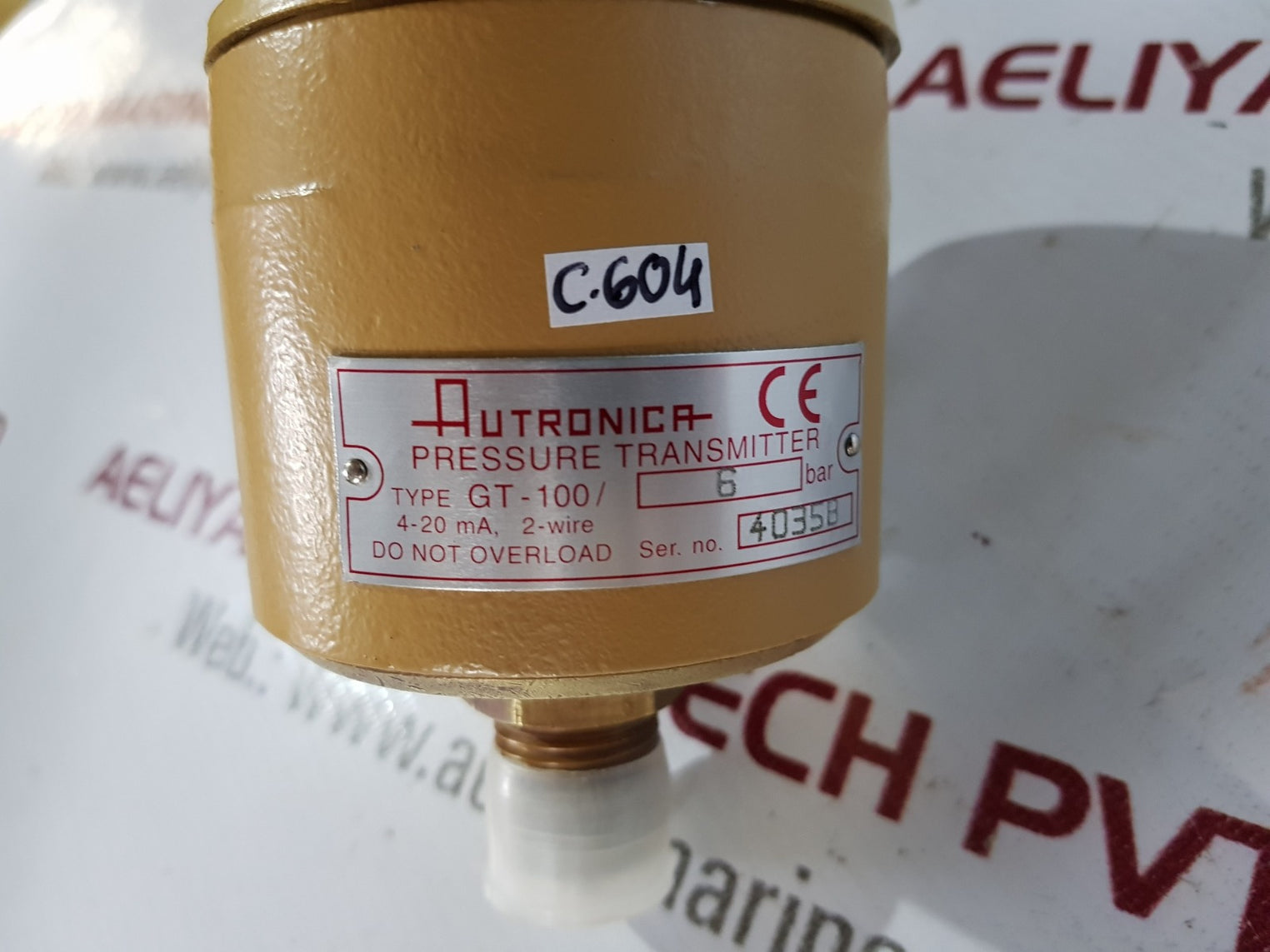 autronica gt-100 4-20ma 2wire pressure transmitter 6bar
