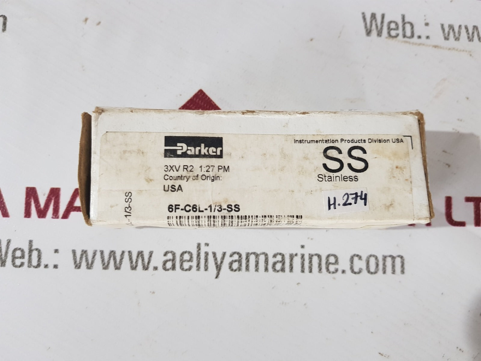 Parker 6f-c6l-1/3-ss check valve