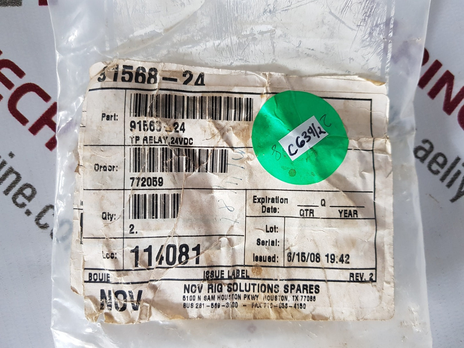 Weidmuller Rs 9406121001 Relay 91568-24