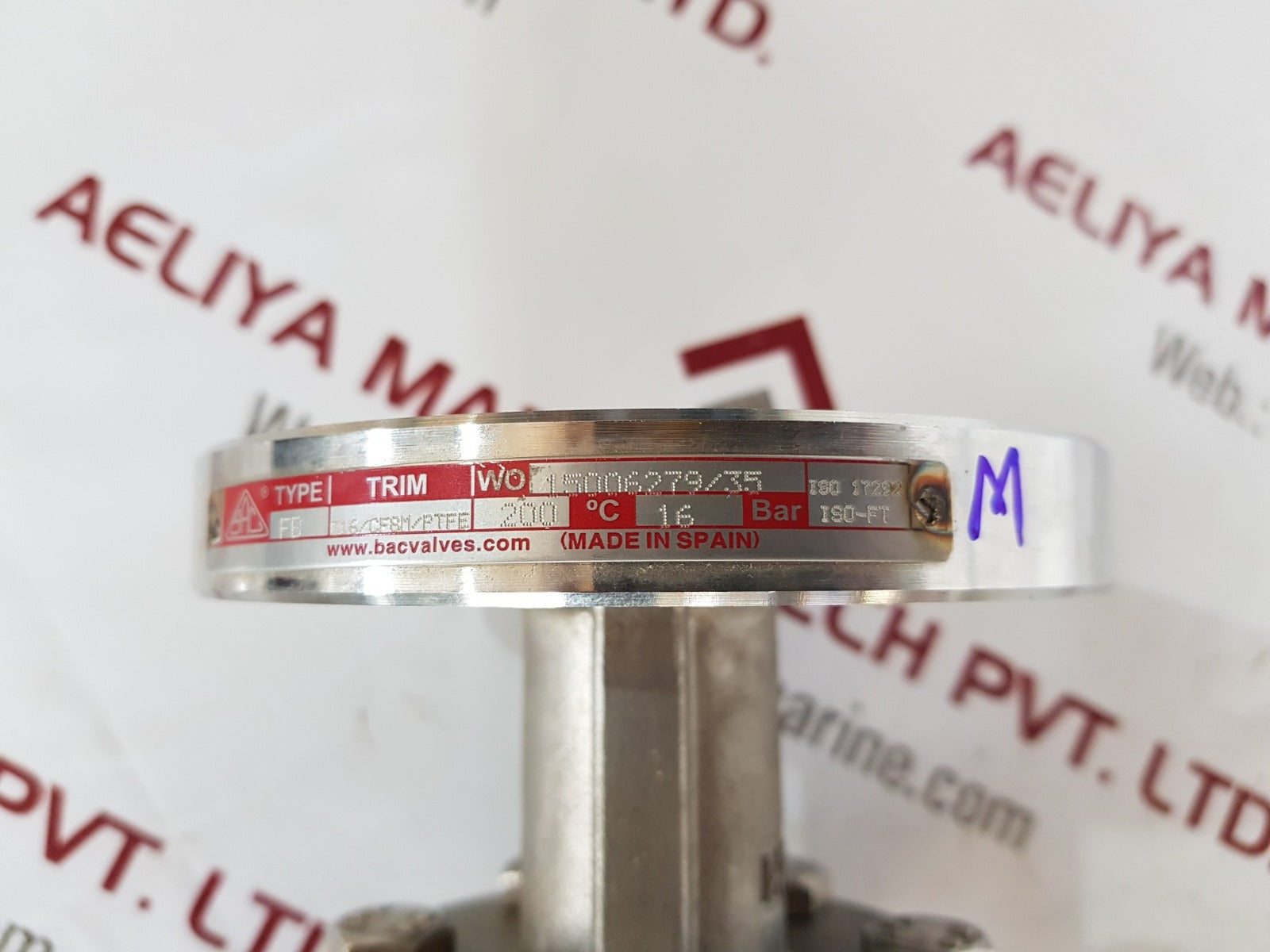 Bac fb 316/cf8m/ptfe flanged ball valve 16bar