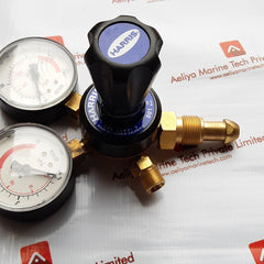Harris 801 oxygen regulator- dual gauges