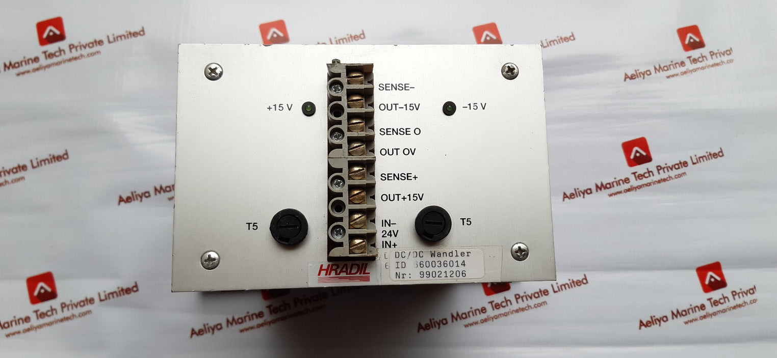 Hradil converter +24 volt/15 volt 5 amp dc/dc 660036014:liebherr