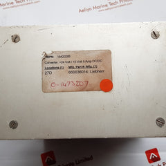 Hradil converter +24 volt/15 volt 5 amp dc/dc 660036014:liebherr