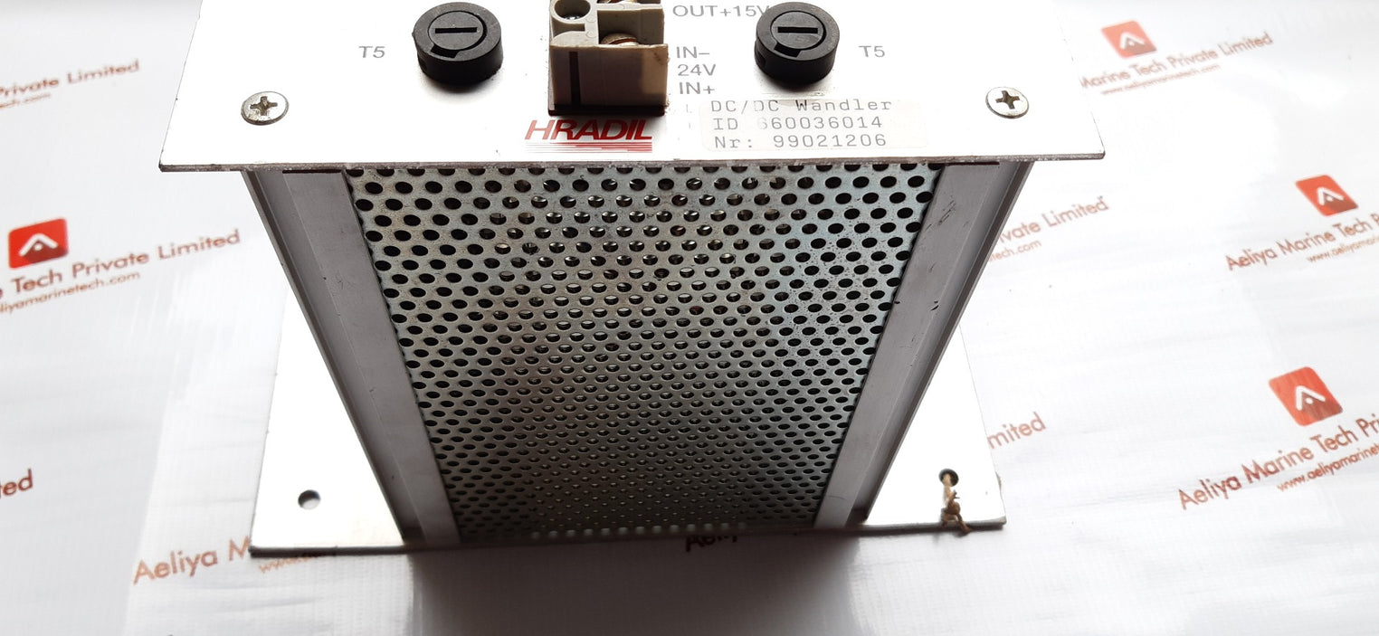 Hradil converter +24 volt/15 volt 5 amp dc/dc 660036014:liebherr