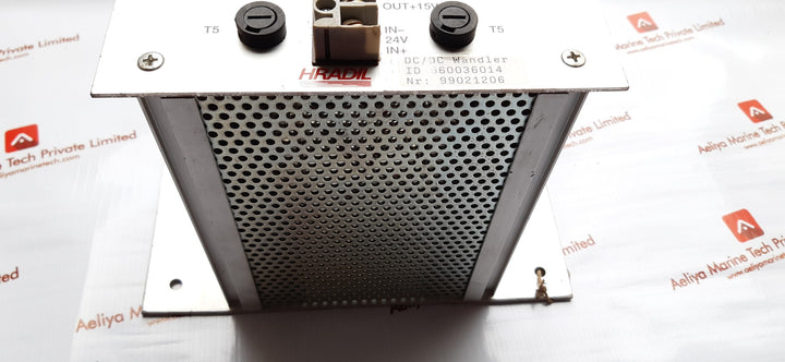 Hradil converter +24 volt/15 volt 5 amp dc/dc 660036014:liebherr
