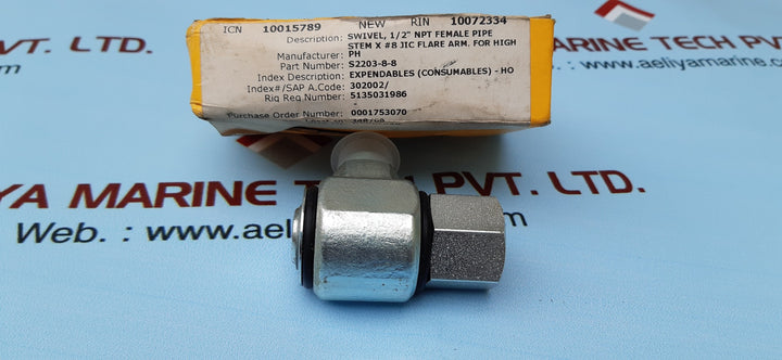 Parker s2203-8-8 swivel