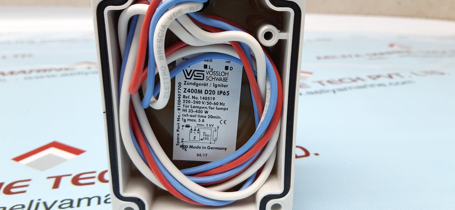 Vossloh schwabe z400m d20 ip65 ignitor unit