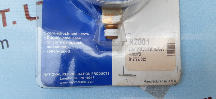 Nrp n2001 low pressure gauge