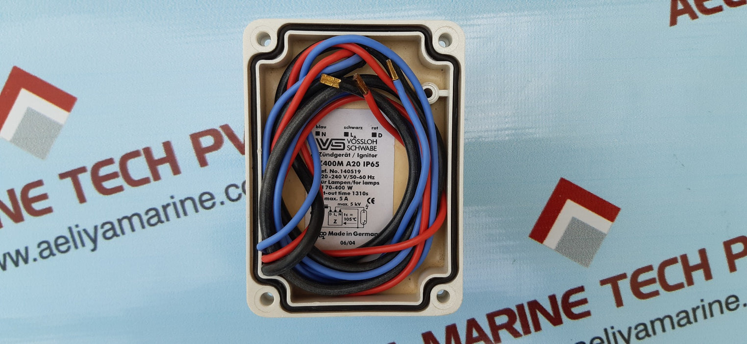 vossloh schwabe z400m a20 ignitor unit ip65