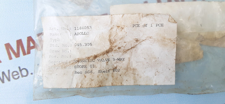 Apollo 1184053 3-way magnetic valve