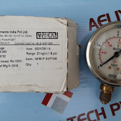 Wika 213.53.063 pressure gauge 0 to 21 kg/cm2 & psi