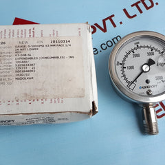 Ashcroft 63-1008-s-02l-5000# industrial duralife gauge 0 to 5000 psi