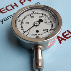 Ashcroft 63-1008-s-02l-5000# industrial duralife gauge 0 to 5000 psi