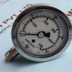Ashcroft 63-1008-s-02l-5000# industrial duralife gauge 0 to 5000 psi
