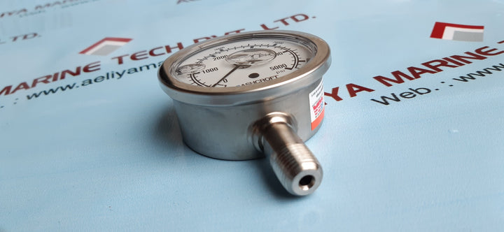 Ashcroft 63-1008-s-02l-5000# industrial duralife gauge 0 to 5000 psi