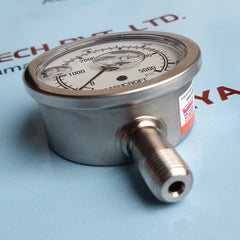 Ashcroft 63-1008-s-02l-5000# industrial duralife gauge 0 to 5000 psi