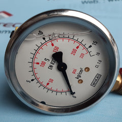 Wika 213.53.63 pressure gauge 16kg/cm2 & psi