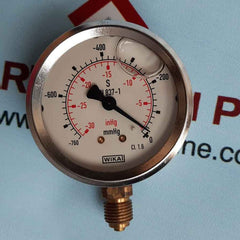 Wika 213.53.063 pressure gauge rnge -760 mmhg & inhg