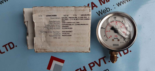 Wika 213.53.063 pressure gauge rnge -760 mmhg & inhg