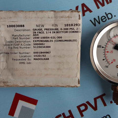 Wika 213.53.063 pressure gauge rnge -760 mmhg & inhg